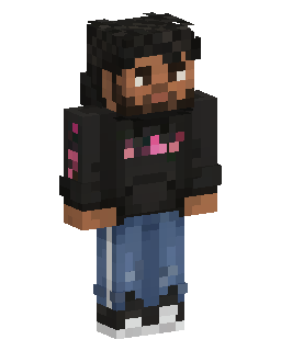 Skin do Minecraft Black Hoodie Boy