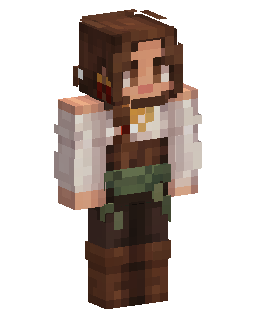 Skin Minecraft Brunette Adventurer In Cream Top