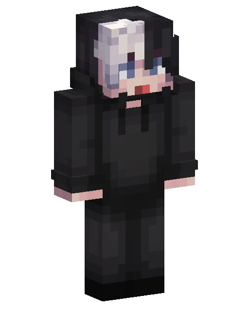White Haired Anime Boy Minecraft 皮肤