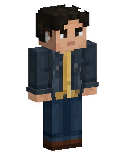 Skin Minecraft Blue Jacket Gamer