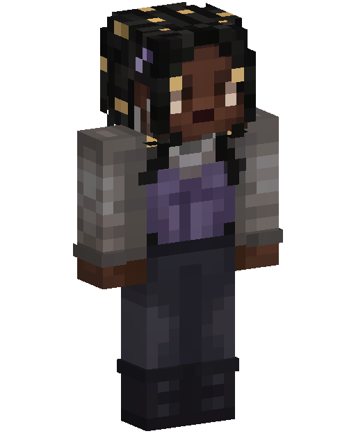 Skin de Minecraft Purple Hoodie Boy