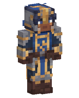 Blue Robed Mage Minecraft skin