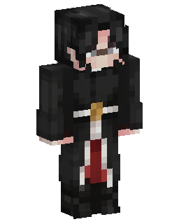 Black Coat Anime Boy skin de Minecraft
