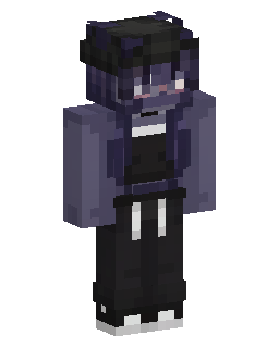 Purple Haired Dark Outfit skin de Minecraft