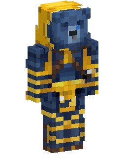 Blue And Gold Knight Minecraft skini