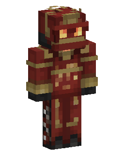 Crimson Gold Armor Knight 的 Minecraft 皮肤