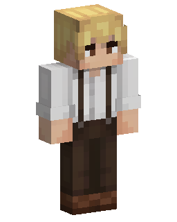 Blond Suspender Boy Minecraft skini