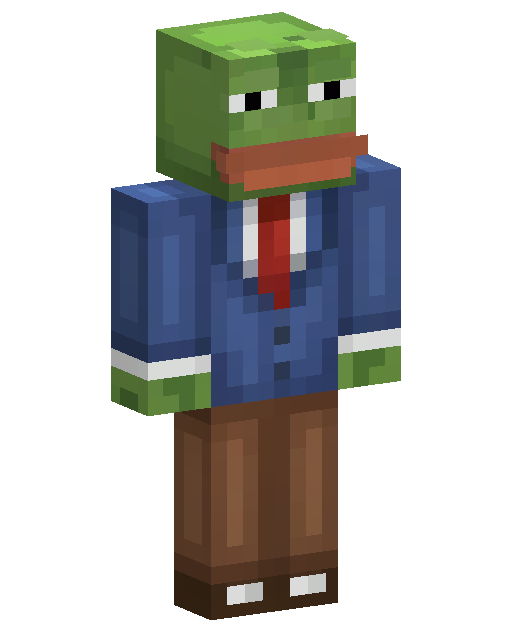 Pepe the Frog Minecraft skin