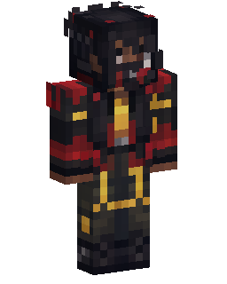 Red And Gold Armored Warrior Minecraft 스킨