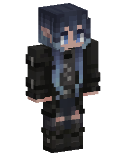 Blue Haired Dark Outfit 的 Minecraft 皮肤