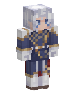 Silver Haired Navy Coat Mage 的 Minecraft 皮肤