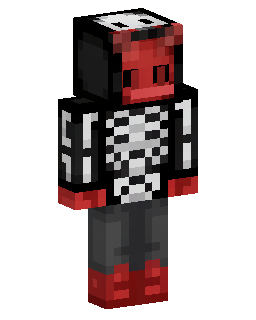 Red Hooded Skeleton skin de Minecraft