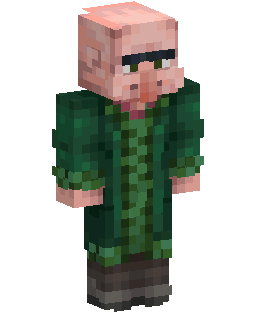 Green Coat Villager Minecraft-Skin