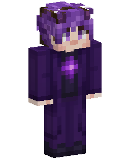 Purple Robed Girl Minecraft skin