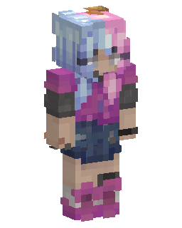 Minecraft-skin Pink Hair Anime Girl