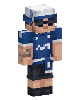 Blue Jersey Gamer Minecraft skini