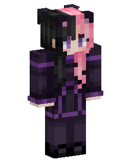 Pink Haired Dark Outfit skin de Minecraft