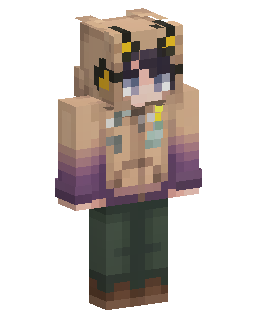 Glo Girl! Minecraft skin