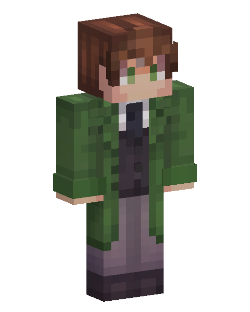 Minecraft-Skin Green Jacket Boy
