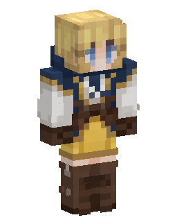 Blonde Sailor In Navy Coat Minecraft skin