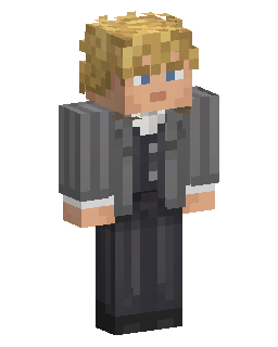 Скін Minecraft Blonde Suit Gentleman