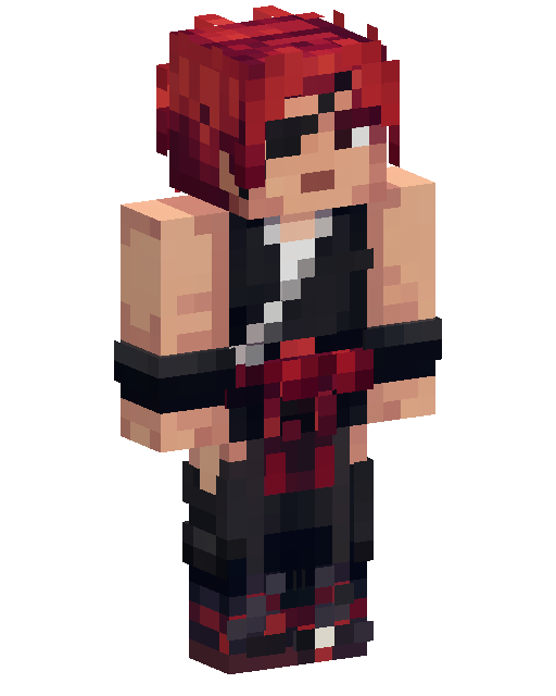 Скин Minecraft Red Haired Punk Girl