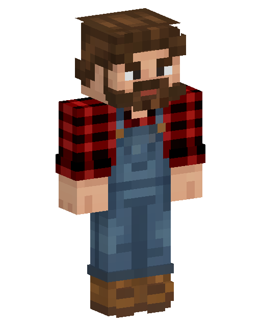 Plaid Shirt LumberjackのMinecraftスキン