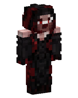 Black And Red Gothic Figure skin de Minecraft