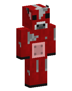 Red Mooshroom Cow Minecraft skin
