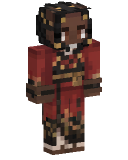 Red Armored Warrior Minecraft skini