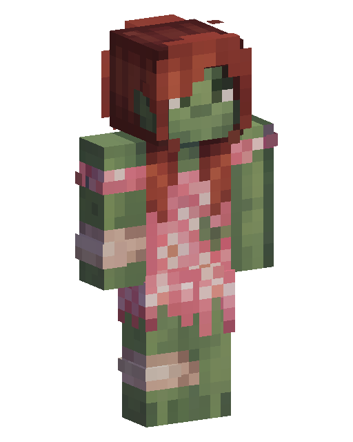 Скін Minecraft Green Skinned Floral Dryad