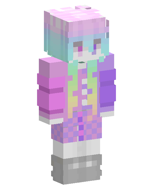 Purple Haired Gold Trim Mage — Minecraft Skin Download