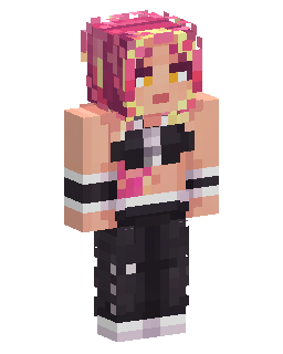 Pink Haired Anime Girl Minecraft skin