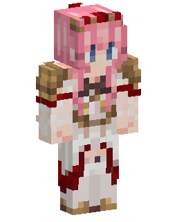 Pink Haired Anime Girl Minecraft-Skin