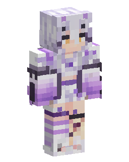 Skin Minecraft Lavender Haired Anime Girl