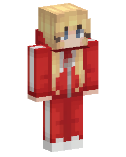 Blonde Red Tracksuit Girl Minecraft skin
