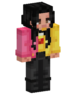 Скин Minecraft Pink And White Jacket Girl