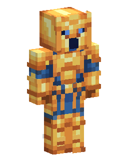 Skin Minecraft Golden Armor Warrior