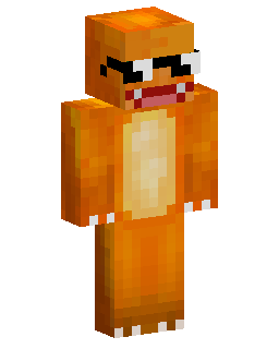 Charizard with Glasses Minecraft-Skin