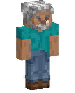 Gray Haired Teal Shirt skin de Minecraft