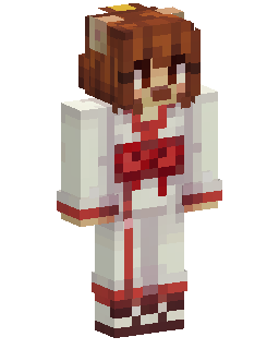 Skin Minecraft Red Bow Uniform Girl