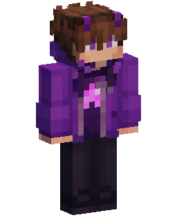 Purple Hoodie Boy Minecraft skin
