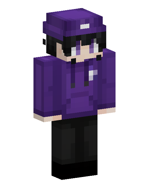 Purple Hoodie Boy Minecraft 皮肤