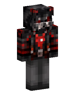 Shadow Beast In Red Stripes Minecraft skini