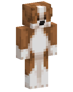 Brown And White Dog Minecraft skin