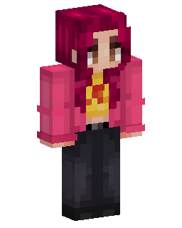 Skin Minecraft Pink haired girl