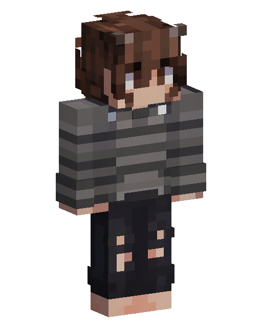 Striped Hoodie Boy Minecraft 皮肤