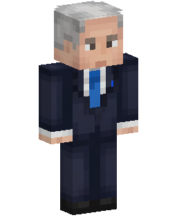 Skin Minecraft Gray Haired Businessman