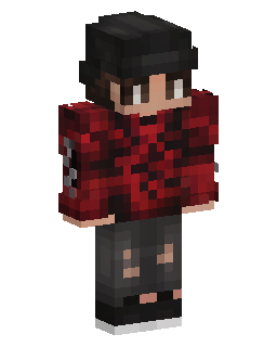 Red Plaid Boy Minecraft skin