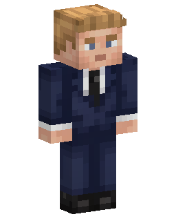 Blond Suit Man Minecraft-Skin